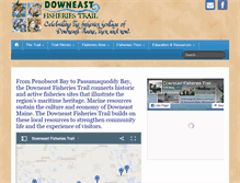Tablet Screenshot of downeastfisheriestrail.org